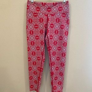 Oiselle red Spandos tights